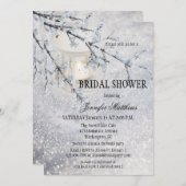 Lantern Snow Winter Bridal Shower Invitation (Front/Back)