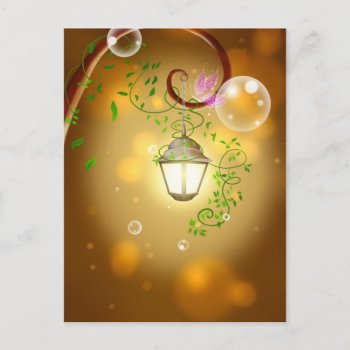 Lantern & Vines Postcard by Honeysuckle_Sweet at Zazzle