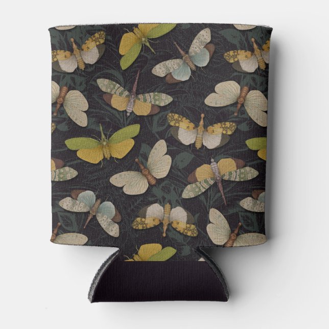 Lanternflies - Pyrops Candelaria & Planthoppers Can Cooler (Front)