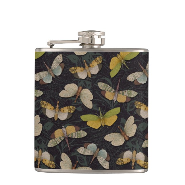 Lanternflies - Pyrops Candelaria & Planthoppers Flask (Front)