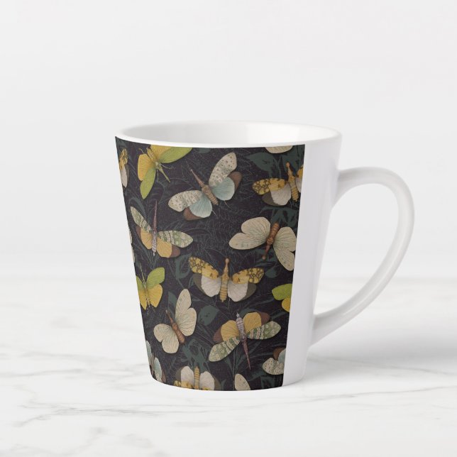 Lanternflies - Pyrops Candelaria & Planthoppers Latte Mug (Right)