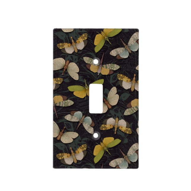 Lanternflies - Pyrops Candelaria & Planthoppers Light Switch Cover (Front)