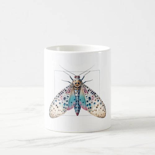 Lanternfly Elegance IREF303 _ Watercolor Coffee Mug