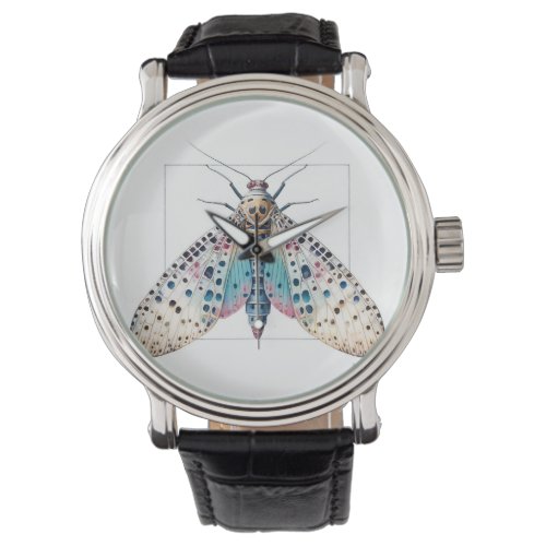 Lanternfly Elegance IREF303 _ Watercolor Watch