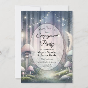Lanternlight Dreams Enchanted Forest Engagement Invitation