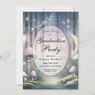 Lanternlight Dreams Enchanted Forest Graduation  Invitation