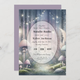 Lanternlight Dreams Enchanted Forest Wedding Invitation