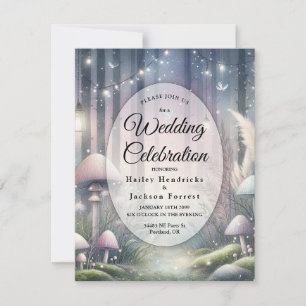 Lanternlight Dreams Enchanted Forest Wedding Invitation