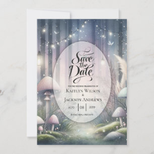Lanternlight Dreams Enchanted Forest Wedding Save The Date
