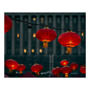 Lanterns Chinese New Year Poster