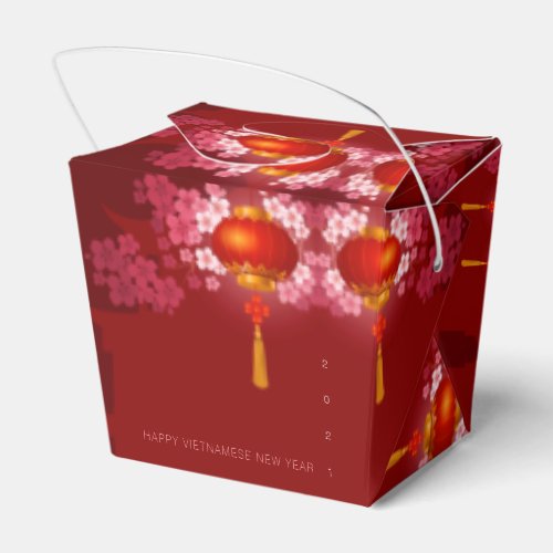 Lanterns Hao Dao Happy Vietnamese New c Year TOFB Favor Boxes