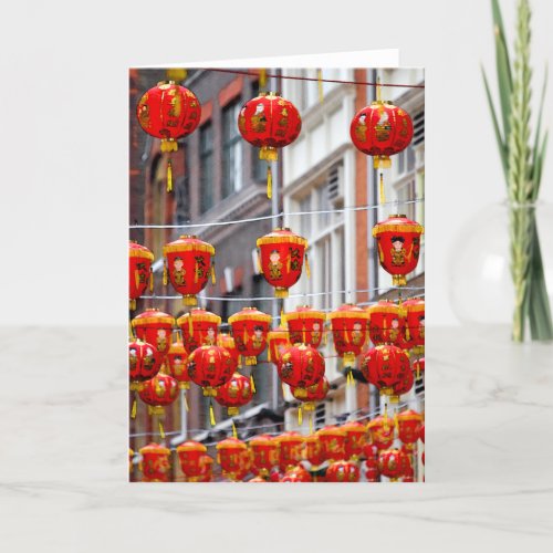 Lanterns in Chinatown London Greeting Card