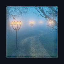 Lanterns in the Fog Magnet