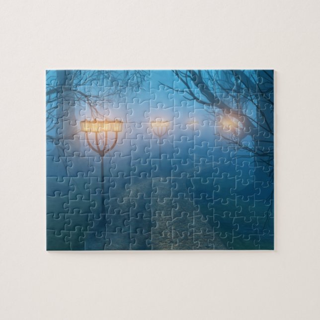 Lanterns in the Fog Puzzle (Horizontal)