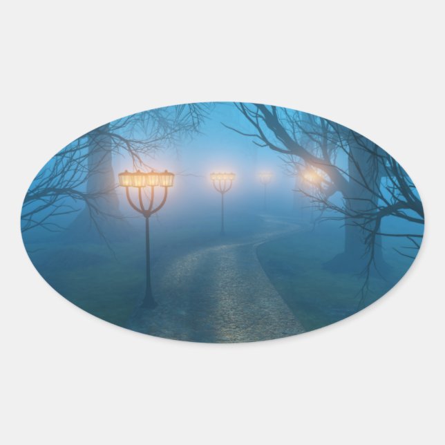 Lanterns in the Fog Stickers (Front)