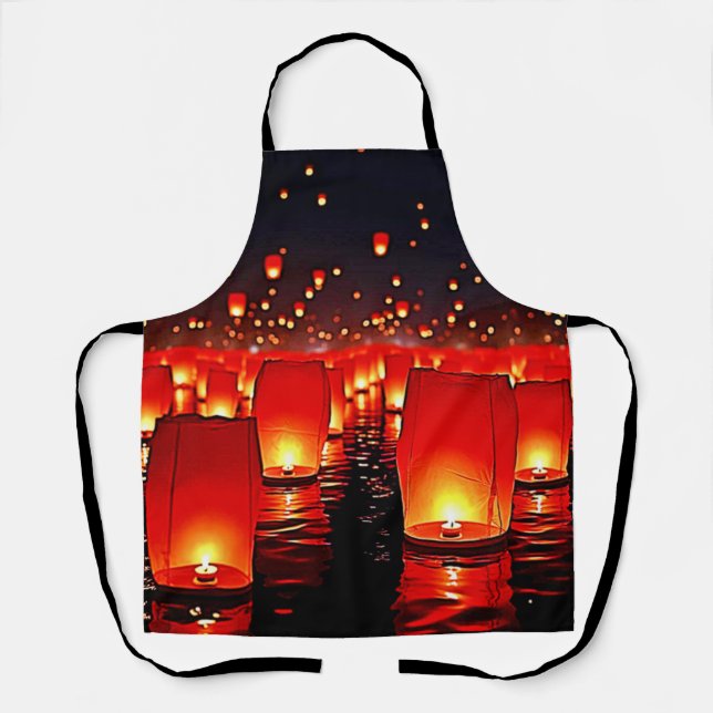 Lanterns' Magical Night Float Design Apron (Front)