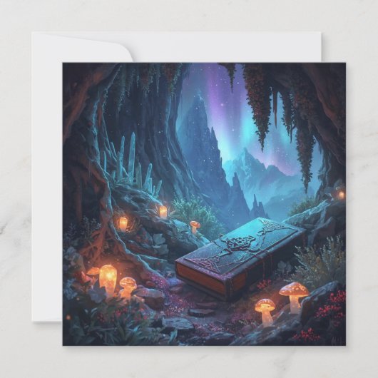 Lanterns, Mushrooms, and a Book (Front)