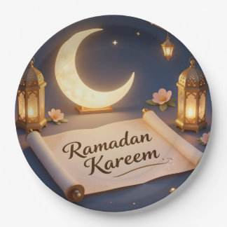 Lanterns Of Blessing – Floating Lantern Festival Paper Plates