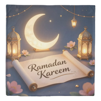 Lanterns Of Blessing – Glowing Lantern Art Duvet Cover