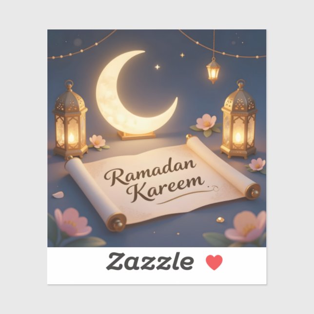 Lanterns Of Blessing - Square Vinyl  Sticker (Sheet)