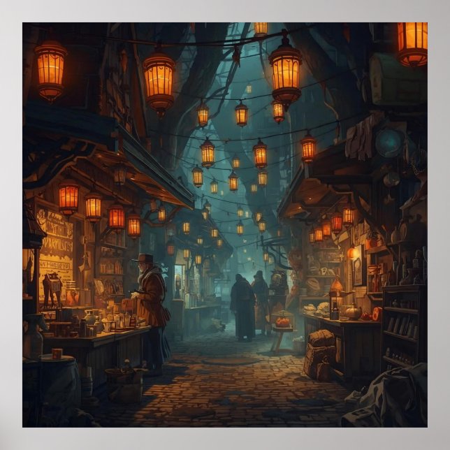 Lanterns of the Forgotten Alley Poster (Front)