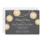 Lanterns on Gray Burlap Rehearsal Dinner Invite