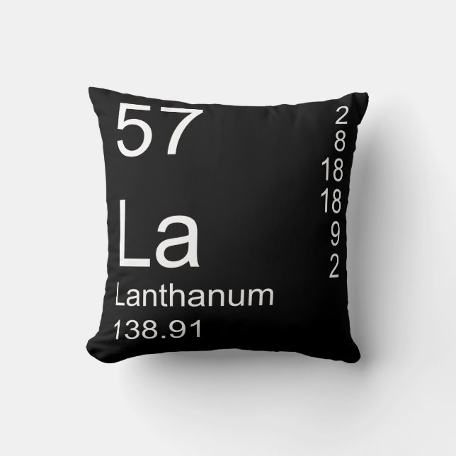 Lanthanum Throw Pillow (Front)