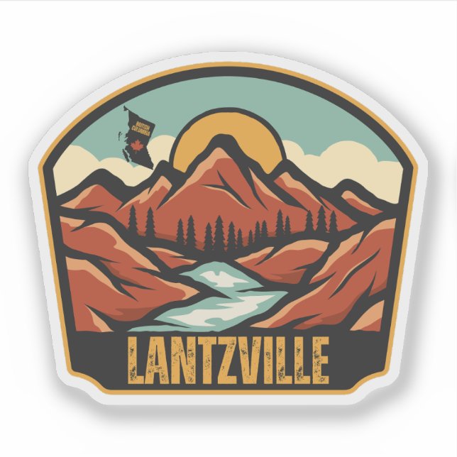 Lantzville, British Columbia Sticker (Front)