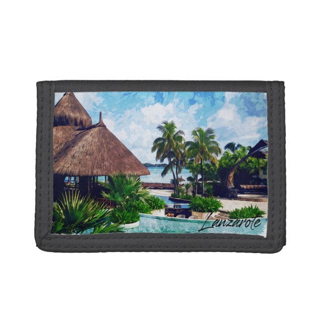 Lanzarote Canary Islands Spain Tropical Trifold Wallet (Front)