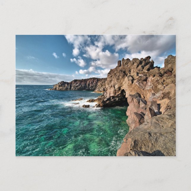 Lanzarote Coast Canary Islands Postcard (Front)