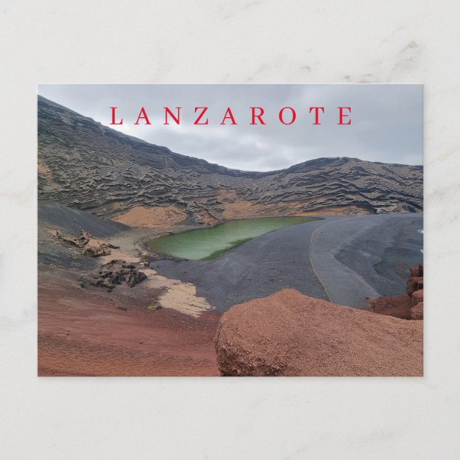 Lanzarote El Golfo view postcard (Front)