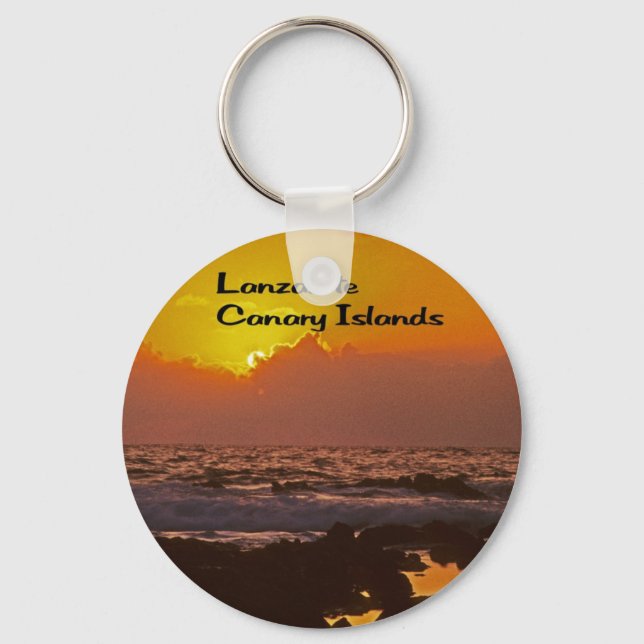 Lanzarote Sunset Keychain (Front)