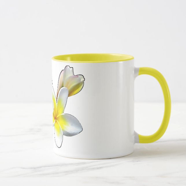 LAO FLOWER DOK CHAMPA - PLUMERIA RUBRA MUG (Right)
