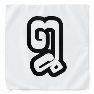 Lao / Laos Number Eight / 8 / ໘ (Bad/Paet) Laotian Bandana