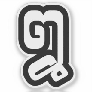 Lao / Laos Number Eight / 8 / ໘ (Bad/Paet) Laotian Sticker