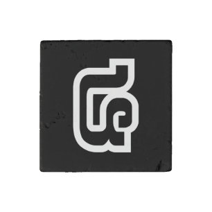 Lao / Laos Number Four / 4 / ໔ (See/Si) Laotian Stone Magnet