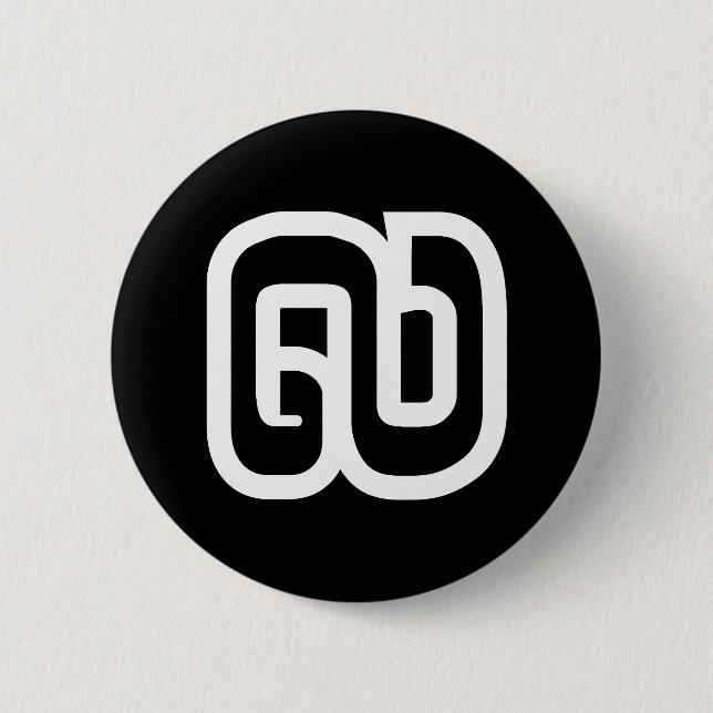 Lao / Laos Number Nine / 9 / ໙ (Kao/Gao) Laotian Button (Front)