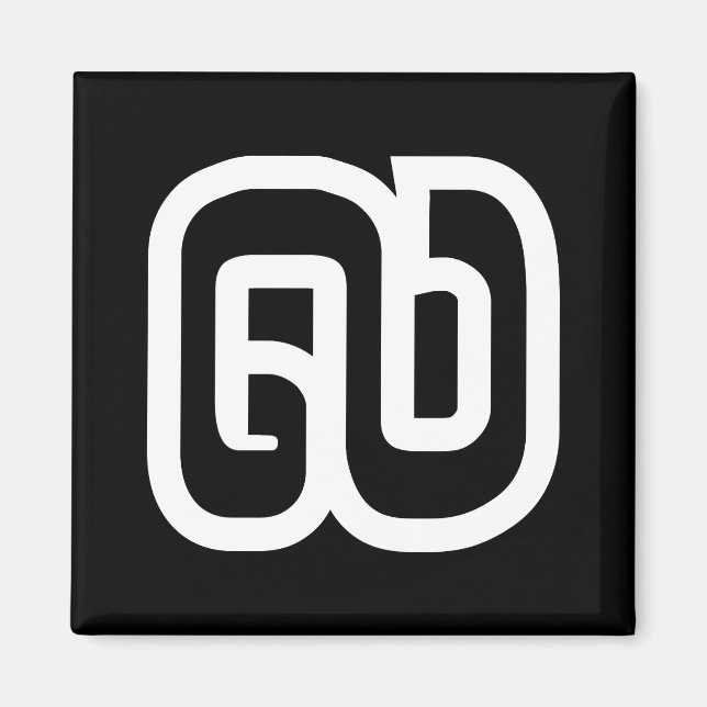 Lao / Laos Number Nine / 9 / ໙ (Kao/Gao) Laotian Magnet (Front)