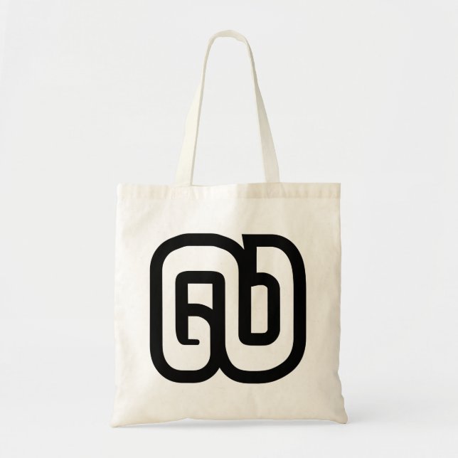 Lao / Laos Number Nine / 9 / ໙ (Kao/Gao) Laotian Tote Bag (Front)