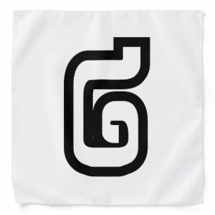 Lao / Laos Number Two / 2 / ໒ (Song) Laotian Bandana