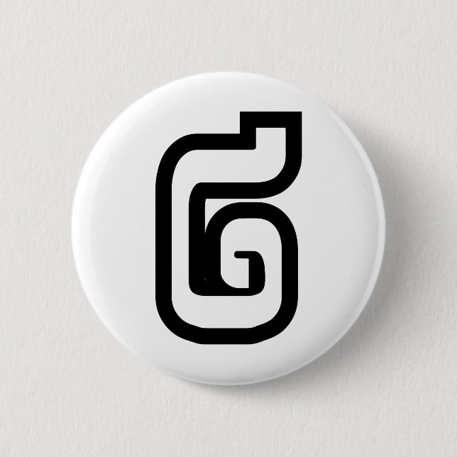 Lao / Laos Number Two / 2 / ໒ (Song) Laotian Button (Front)