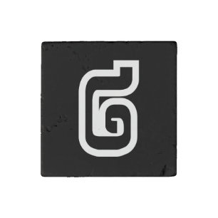 Lao / Laos Number Two / 2 / ໒ (Song) Laotian Stone Magnet