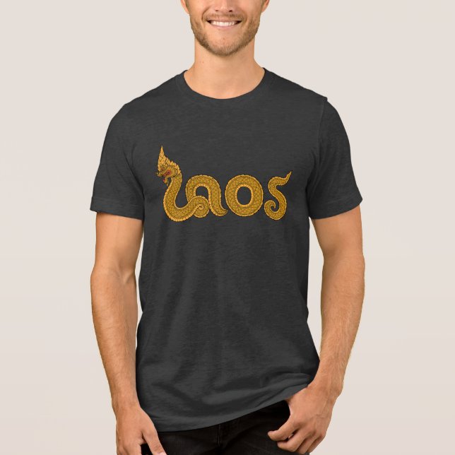 lao naga Tri-Blend shirt (Front)