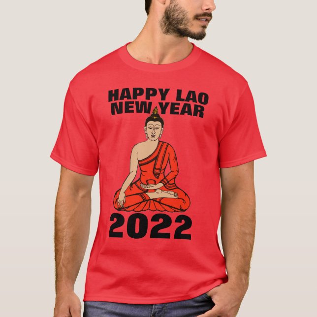 Lao New Year Buddha 2022 T-Shirt (Front)