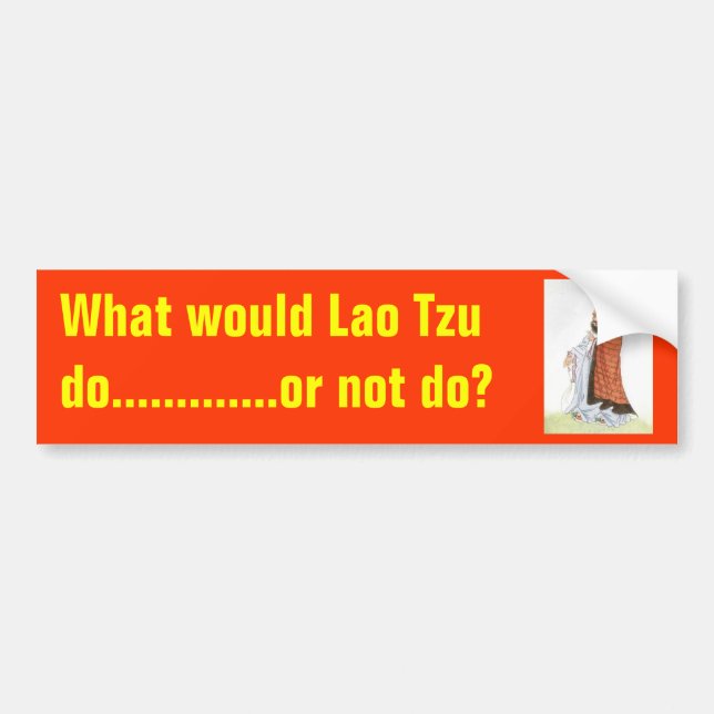 Lao Tzu 2 Bumper Sticker (Front)