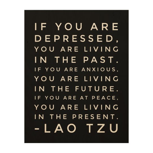 Lao Tzu Chinese Taoism Philosophy Quote Wood Wall Art Zazzle Com