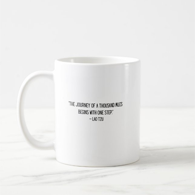 Lao Tzu Motivational Coffee Mug (Left)