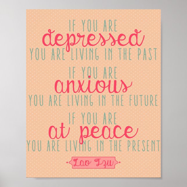 Lao Tzu Motivational Quote Print - 8 x 10" (Front)