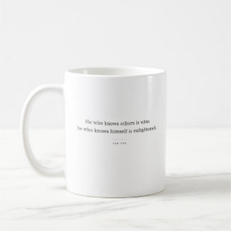 Lao Tzu Mug: Know Yourself, Be Enlightened Coffee Mug