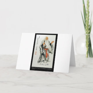 Lao Tzu Nature Never Hurries Quote Gifts & Tees Card